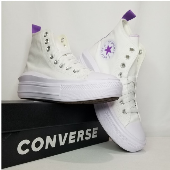 Converse Youth  CTAS Move Platform Canvas Sneakers  Size 3.5 A03667C NWT - Picture 1 of 9